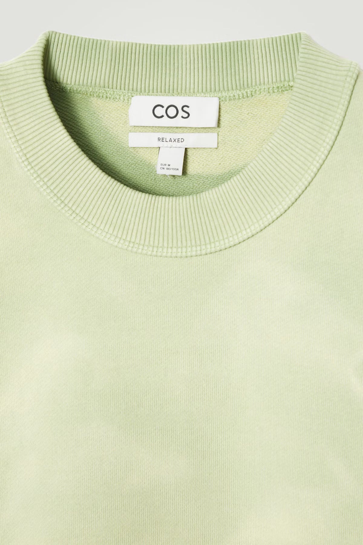 Crewneck Cos Relaxed Jersey Sweatshirt Rounded Cotton-Jersey